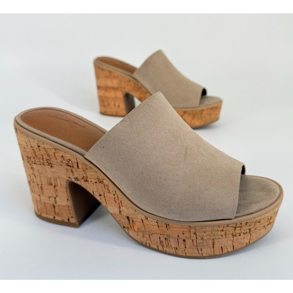 Universal Thread Shoes - Universal Thread Sandals Cork Lug Platform Block Heel Size 9 Y2K Retro Boho 90s